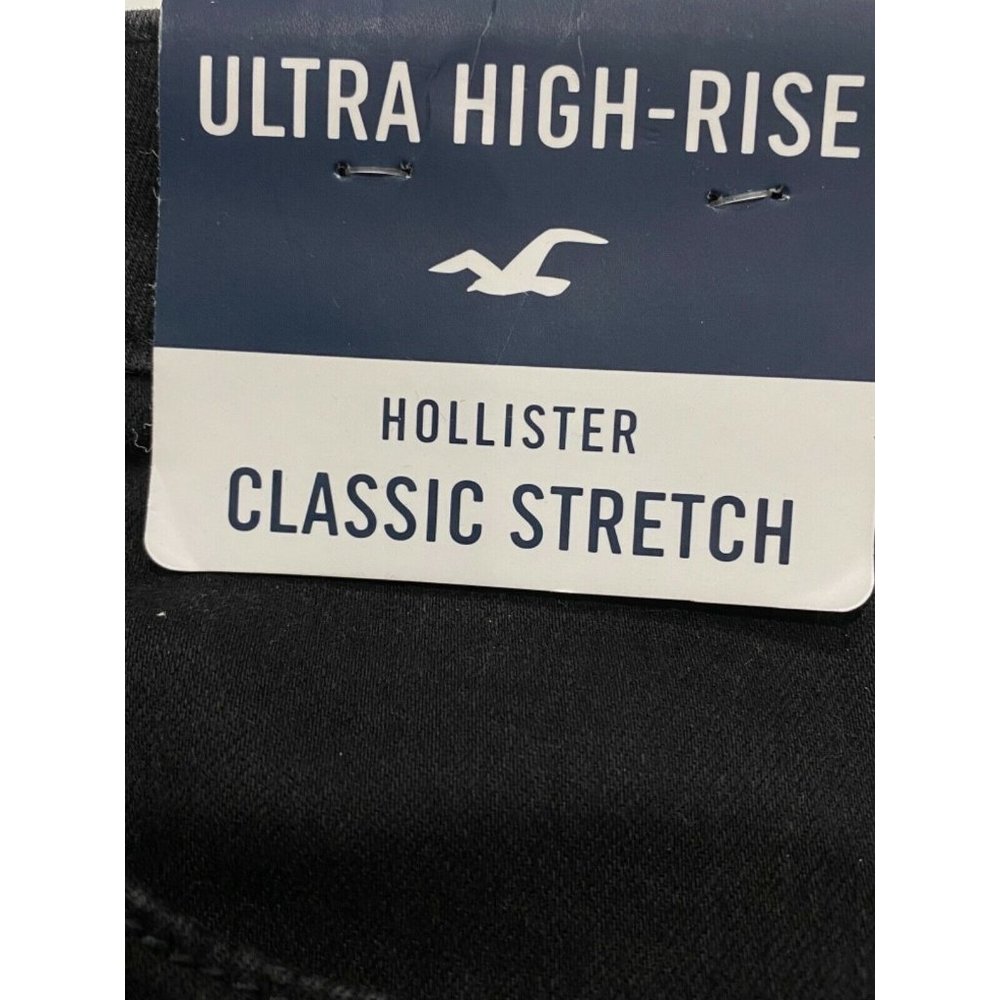 NWT HOLLISTER Gal's Ultra High Rise Mom Jeans 15R/32 Black #63397 - Picture 6 of 6
